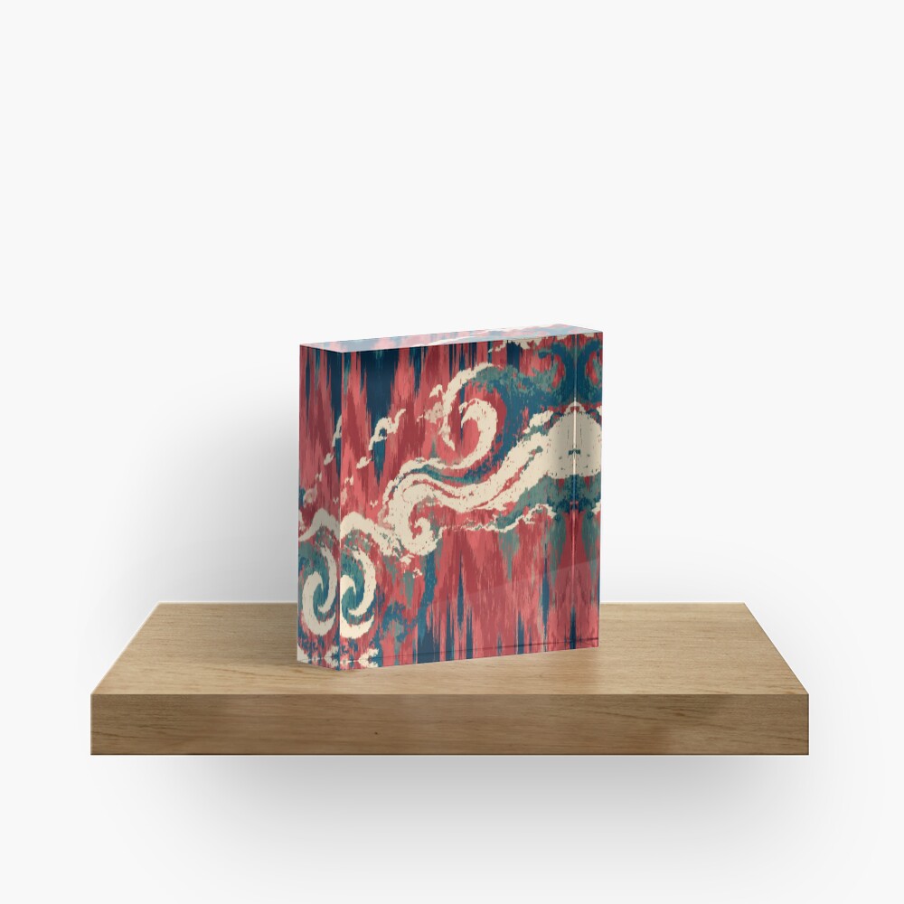 Cinnabar and Spice acrylic block
