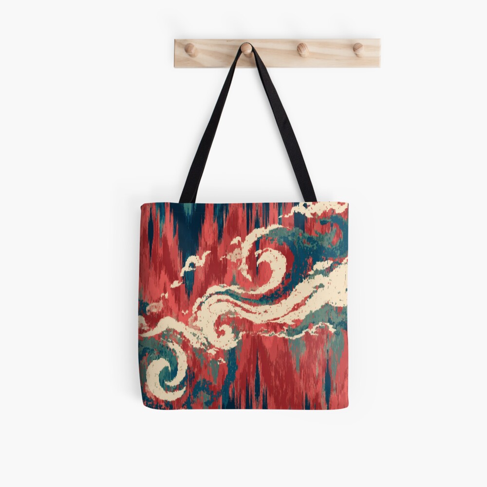 Cinnabar and Spice all over print tote bag