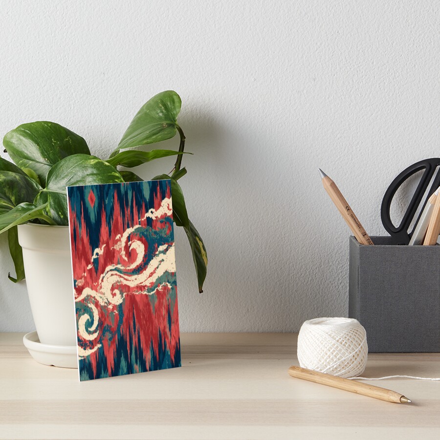 Cinnabar and Spice art board print