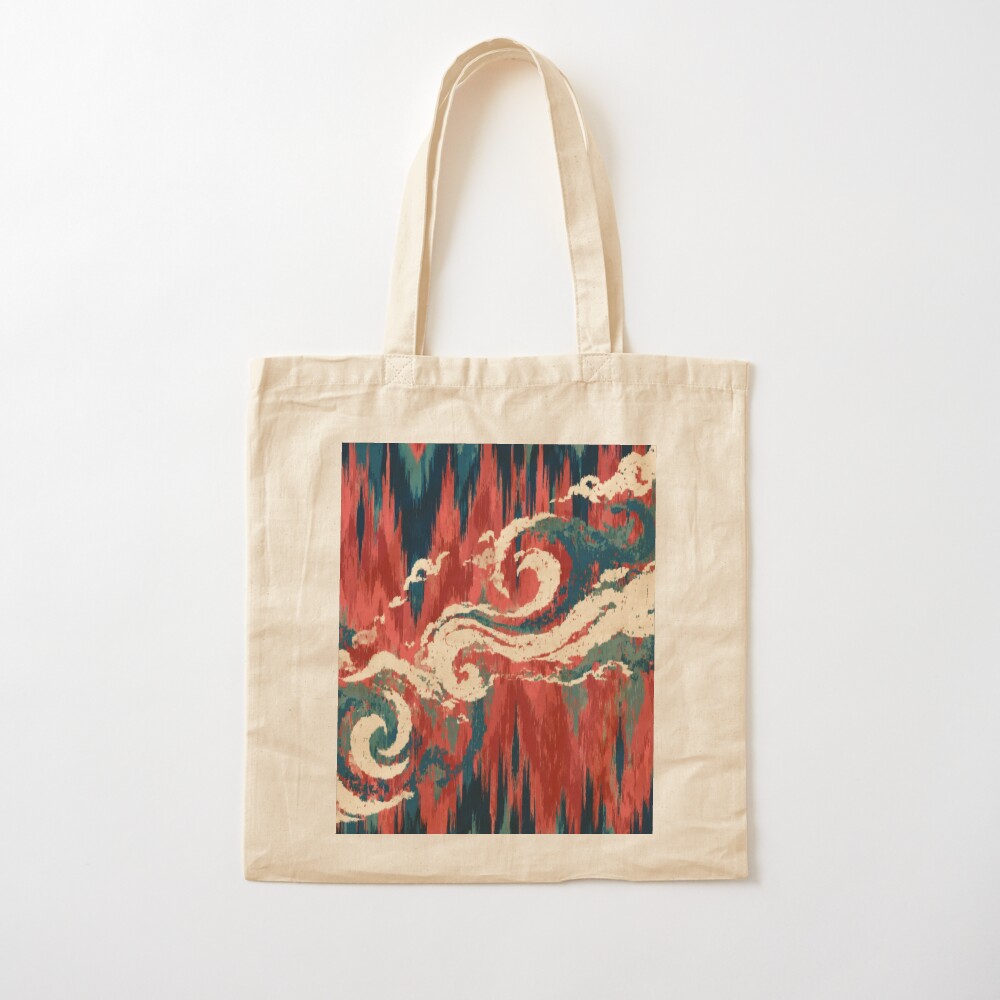 Cinnabar and Spice cotton tote bag