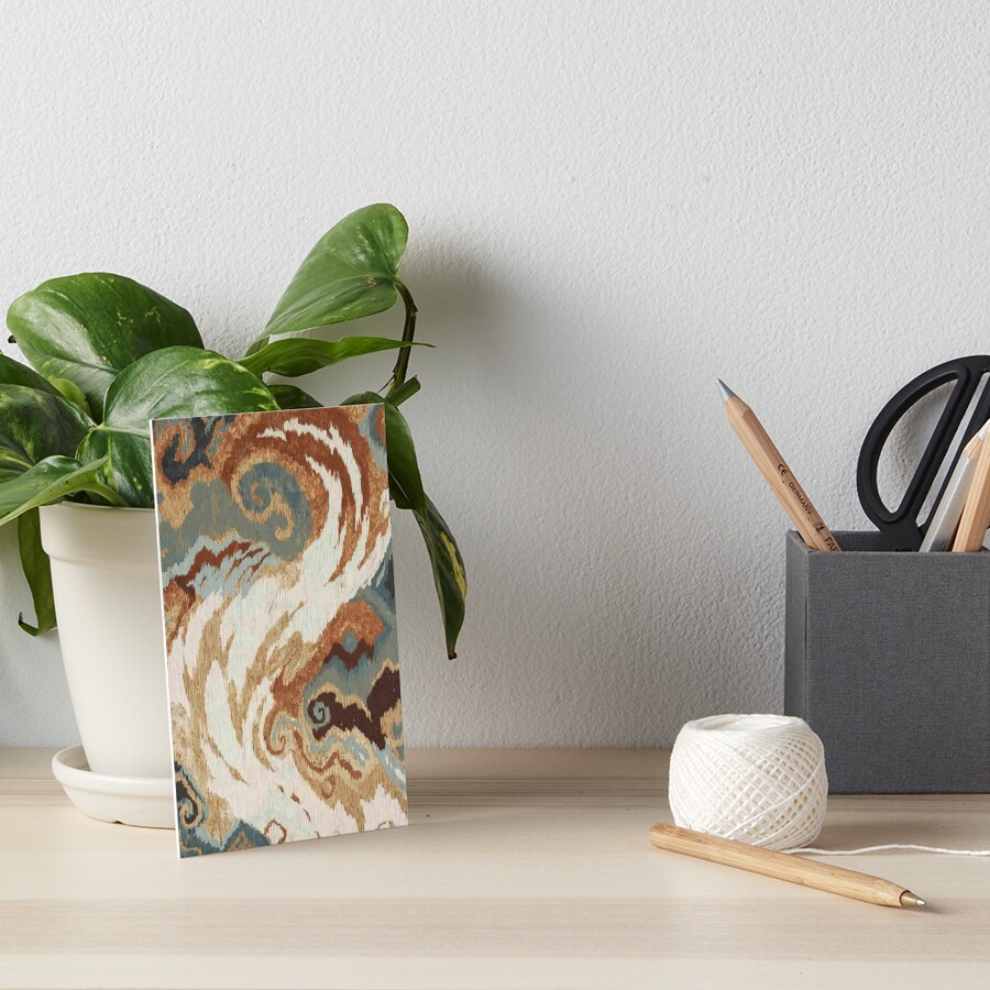 Earth and Gold art board print