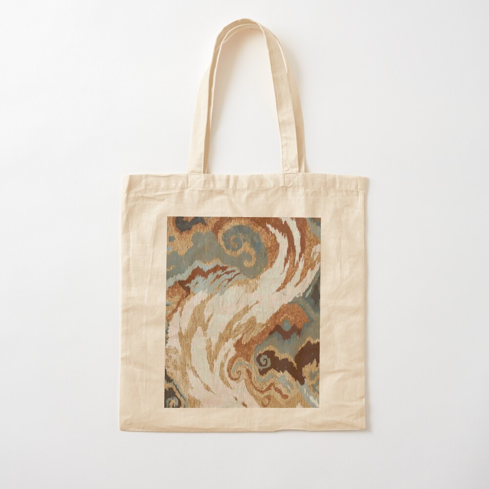 Earth and Gold cotton tote bag
