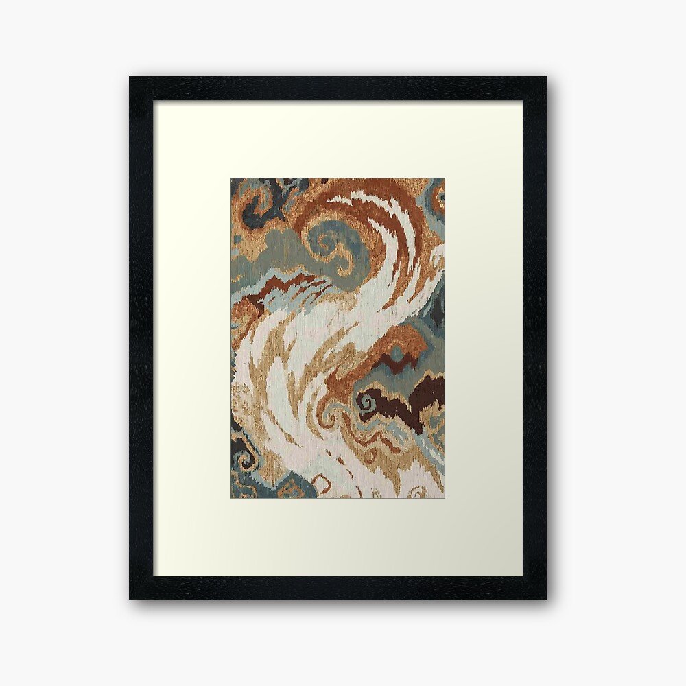 Earth and Gold framed art print