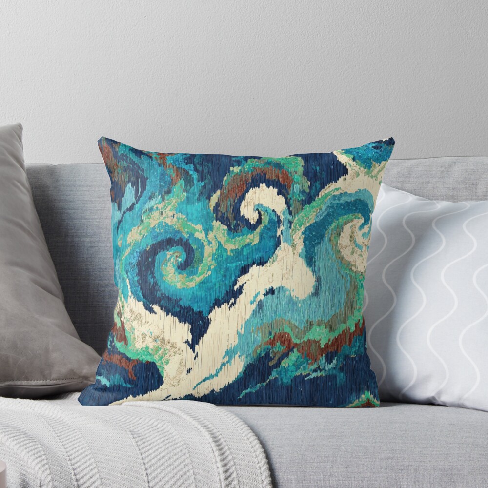Mineral Grottoes throw pillow